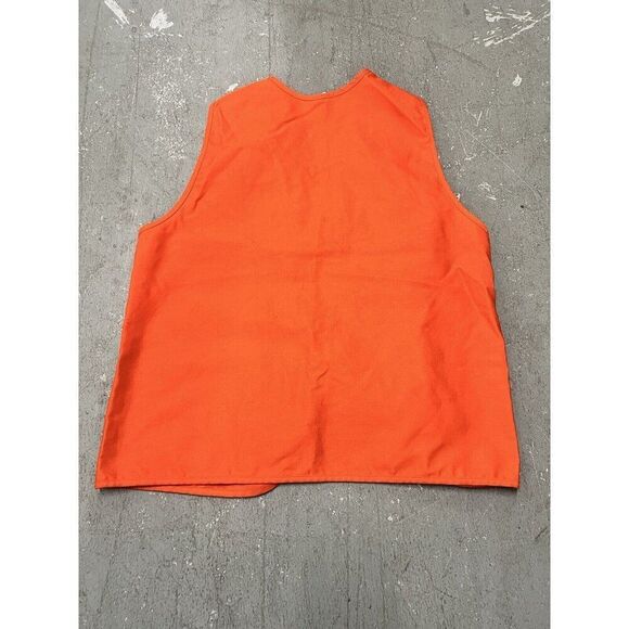 Vintage Walmart Employee Uniform Store Vest Orange "Always" Size Large - Picture 2 of 9